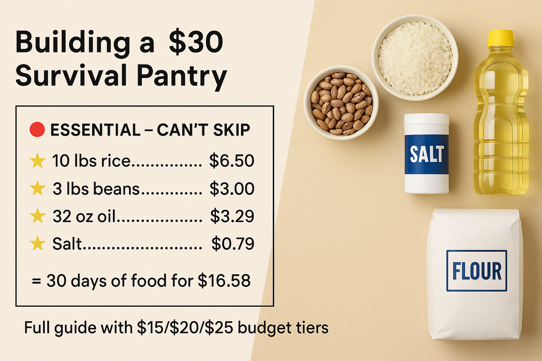 Building a $30 Survival Pantry: What I Learned From Food Insecurity